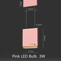 Suspension LED Art en métal coloré