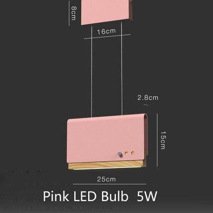 Suspension LED Art en métal coloré