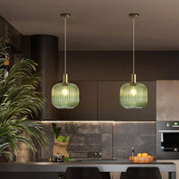 Suspension LED Design en Verre Coloré.