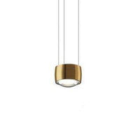 Suspension design en métal doré à LED
