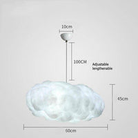 Suspension lumineuse nuage LED pour enfants