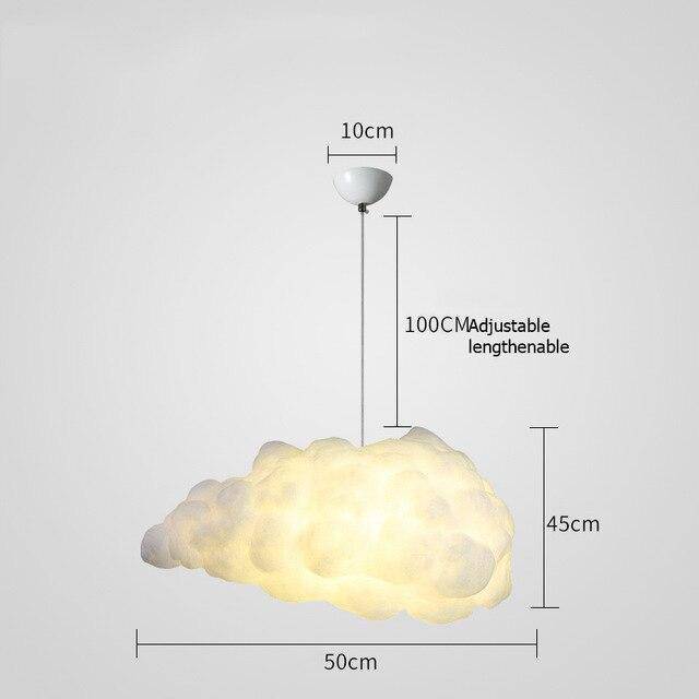 Suspension lumineuse nuage LED pour enfants