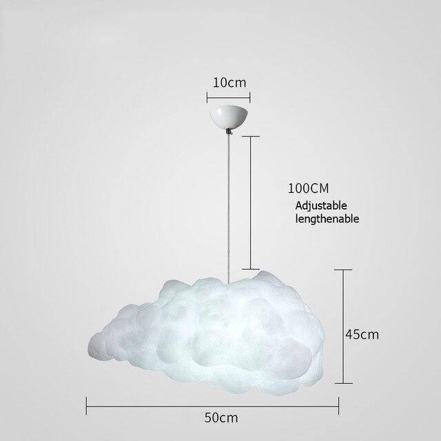 Suspension lumineuse nuage LED pour enfants