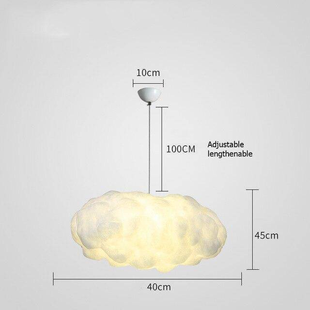 Suspension lumineuse nuage LED pour enfants