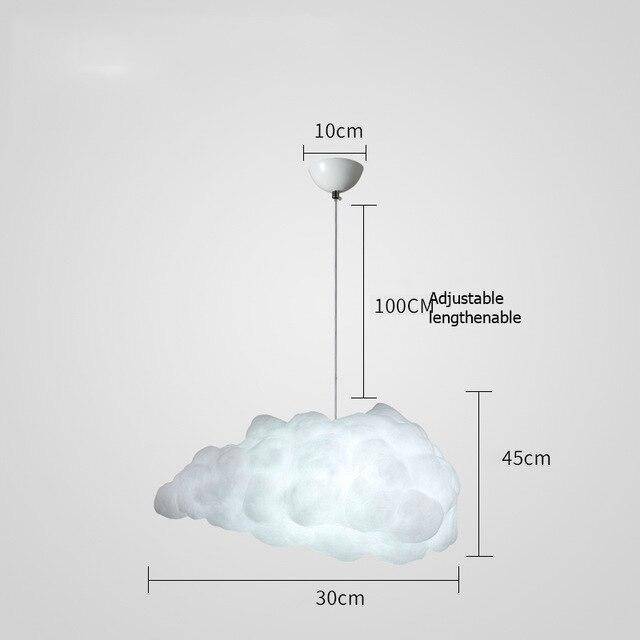 Suspension lumineuse nuage LED pour enfants