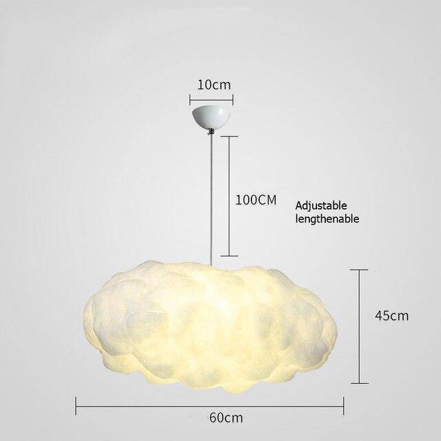 Suspension lumineuse nuage LED pour enfants