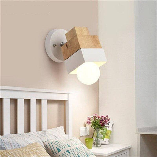 Applique murale LED en bois DesignCube