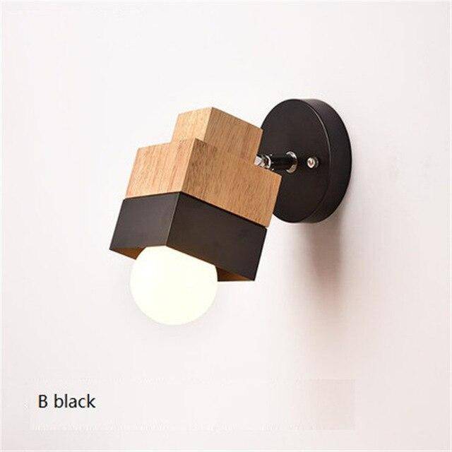 Applique murale LED en bois DesignCube