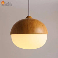 Suspension LED Marla en bois.