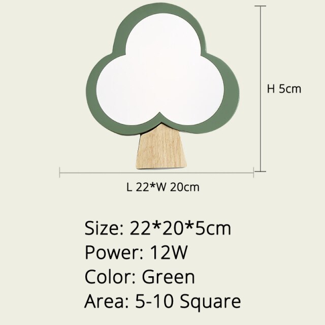 Applique murale moderne "Arbre en Bois Ania"