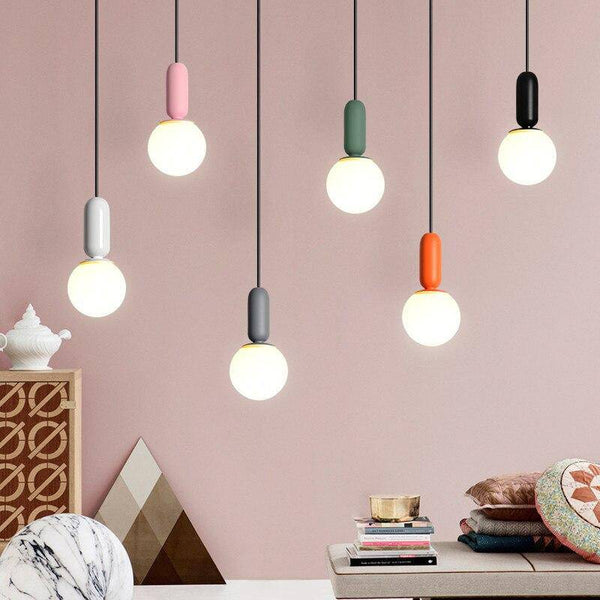 Suspension Design Tube Arrondis - Style Moderne