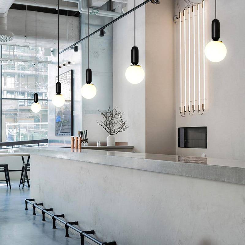 Suspension Design Tube Arrondis - Style Moderne