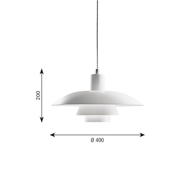 Suspension LED Nordic Cone Plate