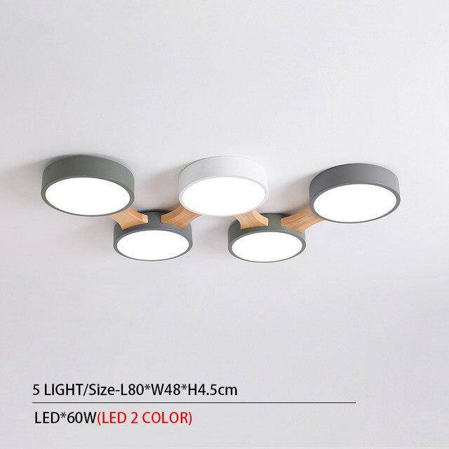Plafonnier rond LED Botimi multi-pièces