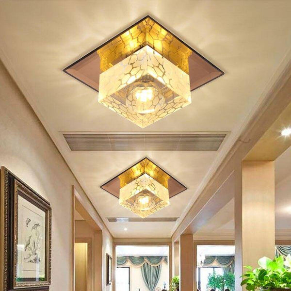 Plafonnier LED Cristal & Chrome
