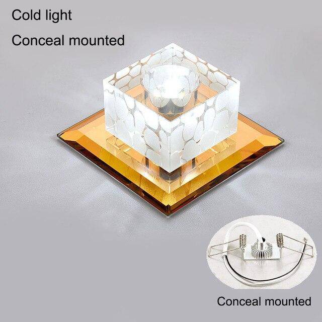 Plafonnier LED Cristal & Chrome