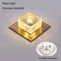 Plafonnier LED Cristal & Chrome