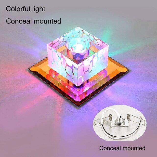 Plafonnier LED Cristal & Chrome