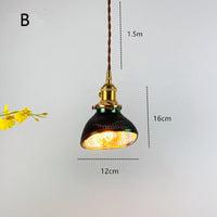 Suspension LED Dena - Édition Vert Doré