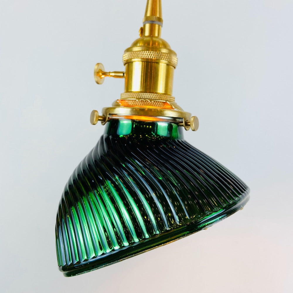 Suspension LED Dena - Édition Vert Doré