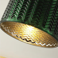 Suspension LED Dena - Édition Vert Doré