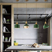 Suspension LED Dena - Édition Vert Doré