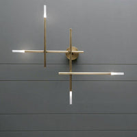 Applique murale LED de luxe en métal modernisé