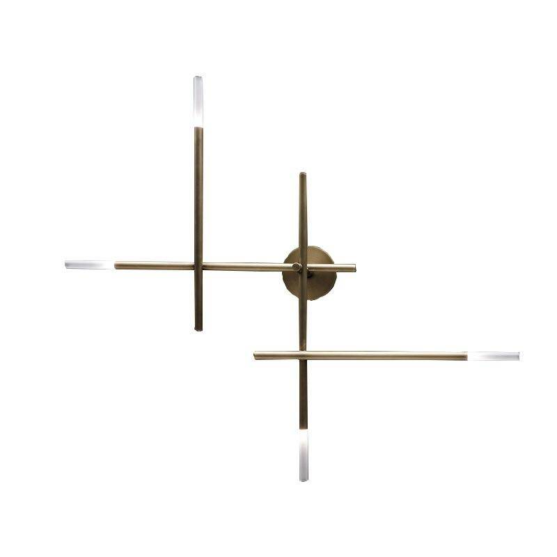 Applique murale LED de luxe en métal modernisé