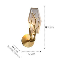 Applique murale LED Lifya Feuille Moderne
