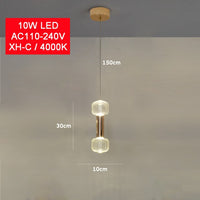 Suspension LED Flora Glass
