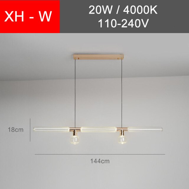 Suspension LED Flora Glass