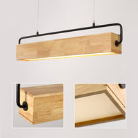 Suspension LED rectangulaire WoodLume