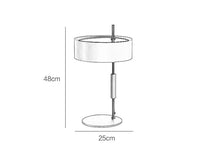 Lampe à poser design LED dorée et noire Loft