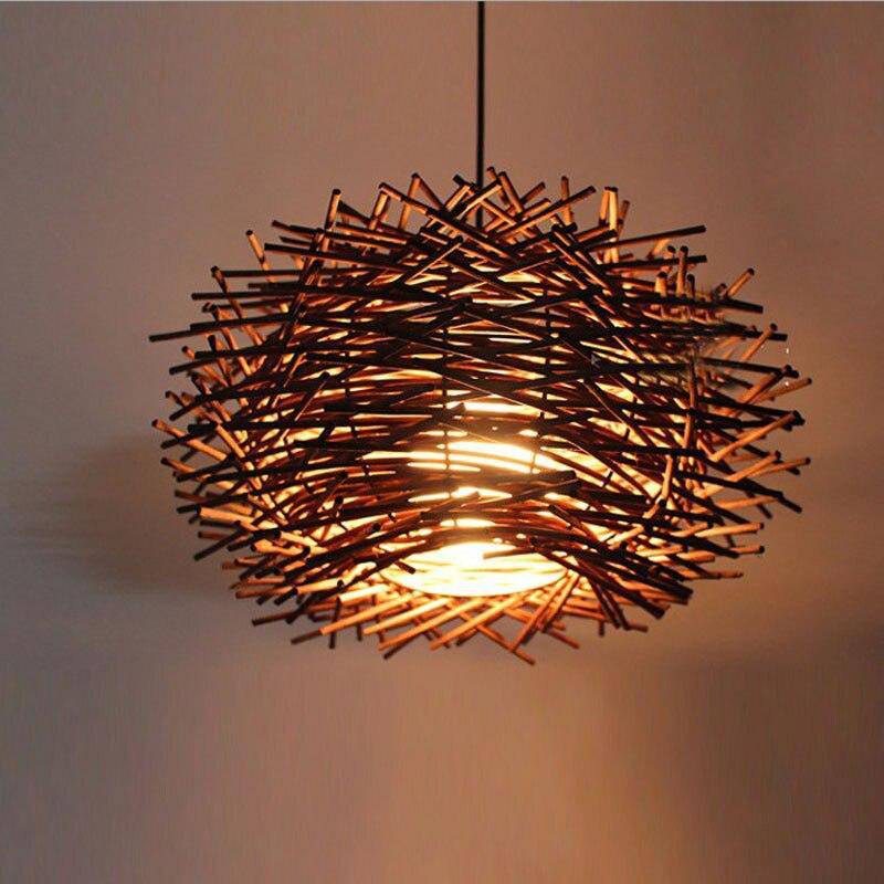 Suspension « Nid d'Oiseau Rattan »