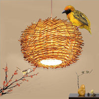 Suspension « Nid d'Oiseau Rattan »
