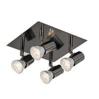 Plafonnier LED Dirigeable Chromé Satin
