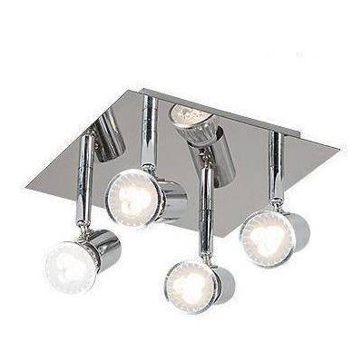 Plafonnier LED Dirigeable Chromé Satin