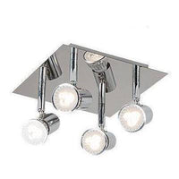 Plafonnier LED Dirigeable Chromé Satin