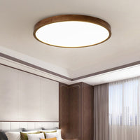 Plafonnier LED Géométrique Bois Evelyn