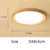 Plafonnier LED nordique en bois Adartza