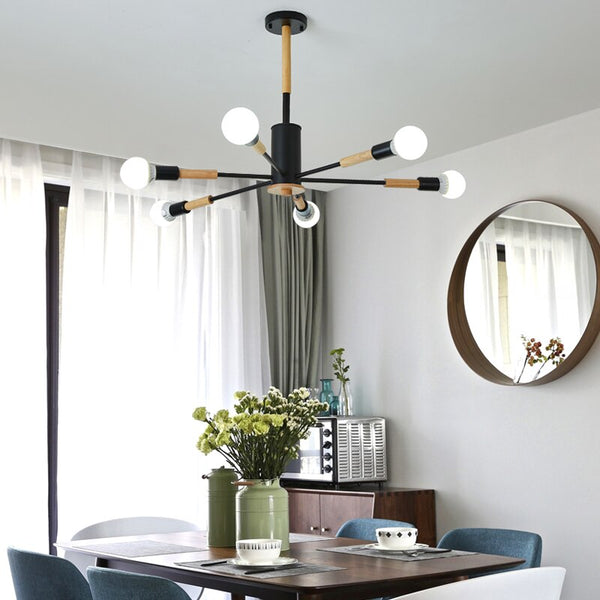 Lustre Mencya Scandinave en Bois & Métal.