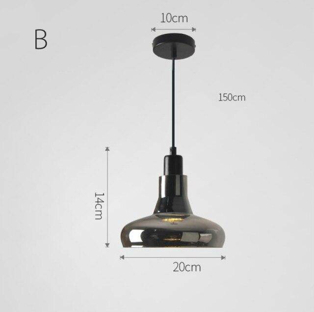 Suspension design en verre trempé - Collection Loft