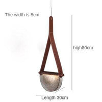 Suspension LED Creative en Demi-Cercle Verre