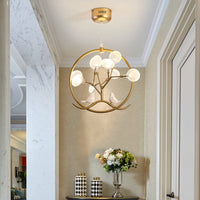 Lustre Rhym - Design Moderne avec Arbre et Oiseaux