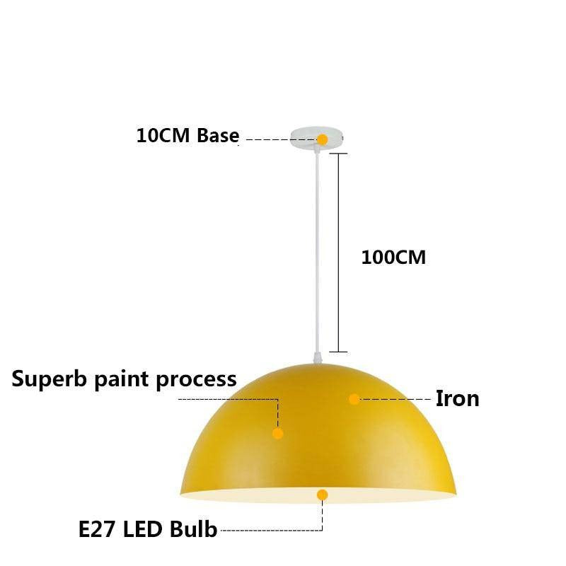 Suspension LED Loft Macaron Coloré