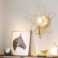 Applique murale LED dorée style Galaxie.