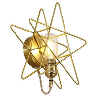 Applique murale LED dorée style Galaxie.