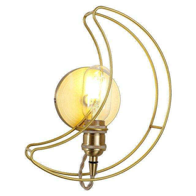 Applique murale LED dorée style Galaxie.