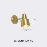 Applique murale LED élégante dorée - Home