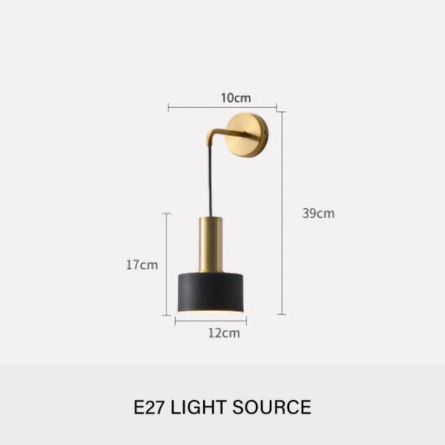 Applique murale LED élégante dorée - Home